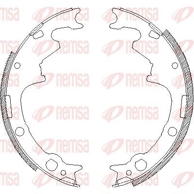 Тормозные колодки REMSA 451100
