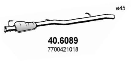 Средний глушитель выхлопных газов ASSO 406089