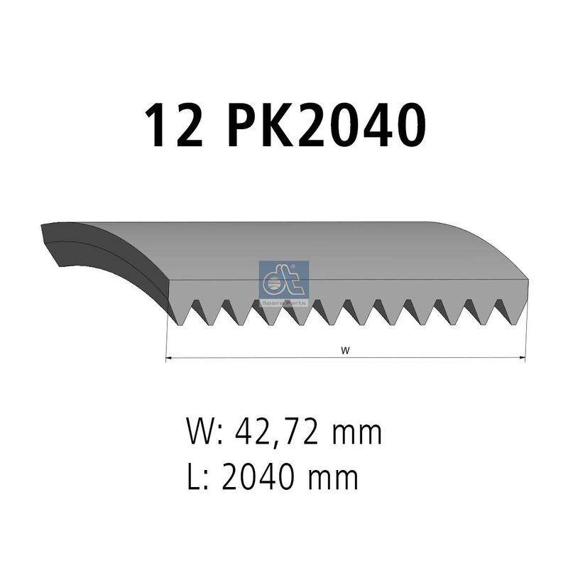 Поликлиновой ремень DT 334335