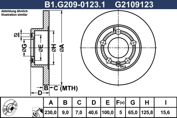 Тормозной диск GALFER B1G20901231