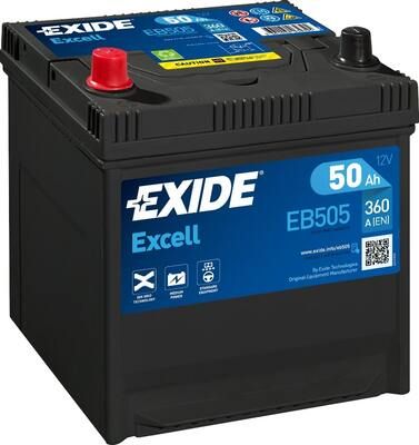 Стартерная аккумуляторная батарея EXIDE EB505