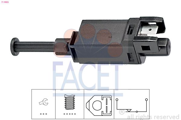Выключатель фонаря сигнала торможения FACET 71055