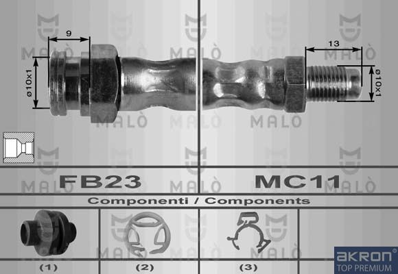 Тормозной шланг MALO 8553