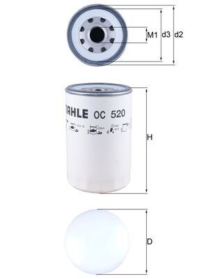 Масляный фильтр MAHLE OC520