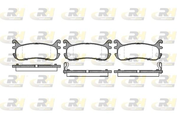 Комплект тормозных колодок, дисковый тормоз ROADHOUSE 247902