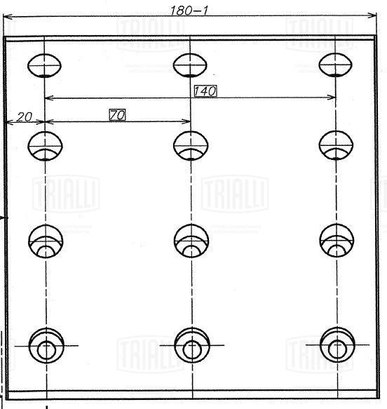 Тормозные колодки, барабанный тормоз TRIALLI BLT0711