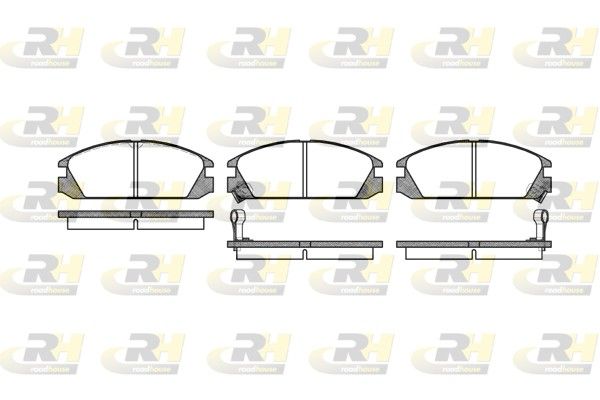 Комплект тормозных колодок, дисковый тормоз ROADHOUSE 222802