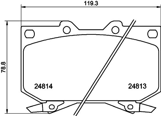Комплект тормозных колодок, дисковый тормоз PAGID 8DB355014711