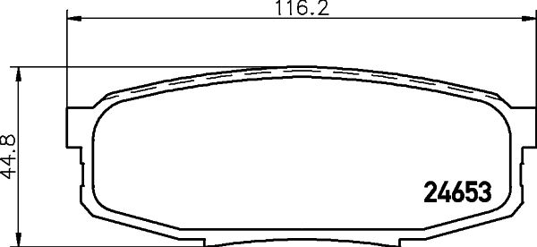 Комплект тормозных колодок, дисковый тормоз PAGID 8DB355028691
