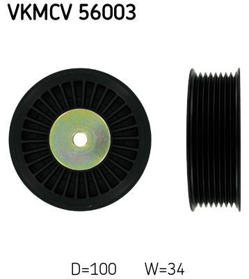 Паразитный / ведущий ролик, поликлиновой ремень SKF VKMCV56003