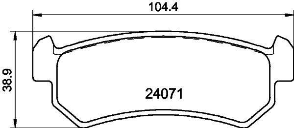 Комплект тормозных колодок, дисковый тормоз PAGID 8DB355011451