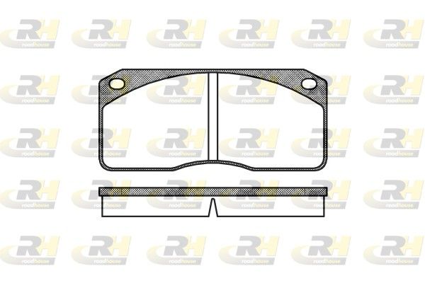 Комплект тормозных колодок, дисковый тормоз ROADHOUSE 227800