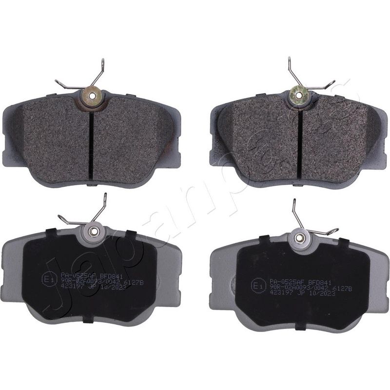 Комплект тормозных колодок, дисковый тормоз JAPANPARTS PA0525AF