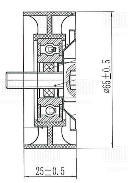 Натяжитель ремня, клиновой зубча TRIALLI CM6601