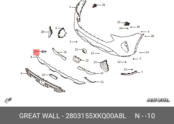 Запчасть HAVAL 2803155XKQ00A8L