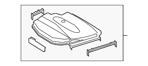 Крышка отсека управляющей электроники
 BMW 12907544575