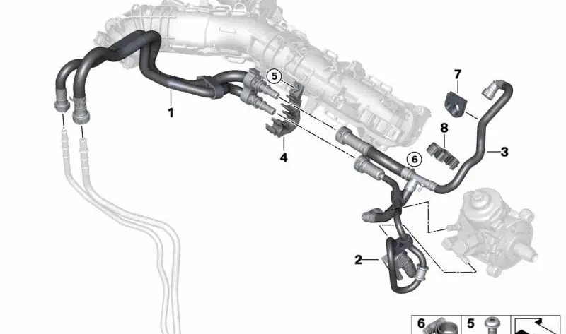 Kraftstoffzulaufleitung
 BMW 13538575461