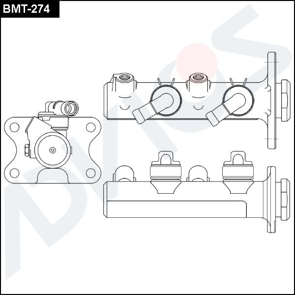 Главный тормозной цилиндр ADVICS BMT274