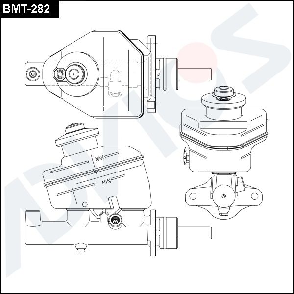 Главный тормозной цилиндр ADVICS BMT282