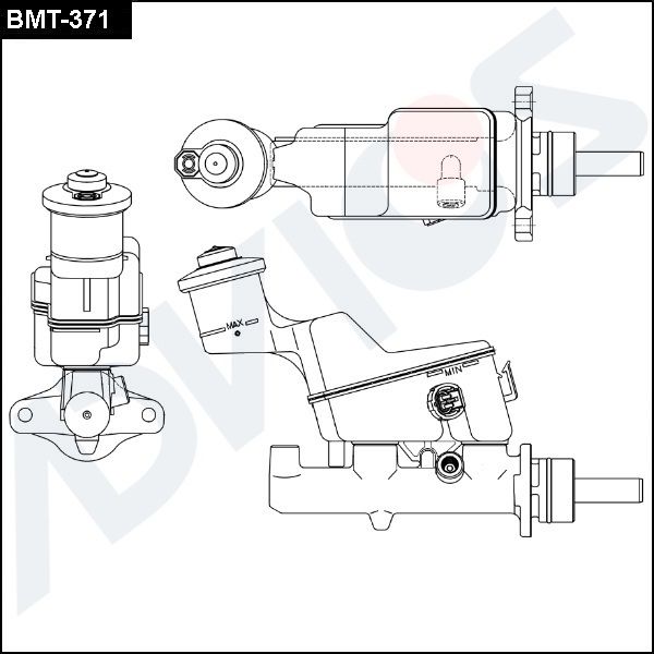 Главный тормозной цилиндр ADVICS BMT371
