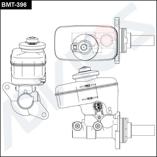 Главный тормозной цилиндр ADVICS BMT396