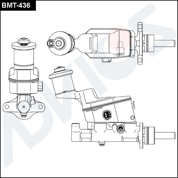 Главный тормозной цилиндр ADVICS BMT436