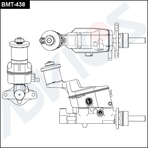 Главный тормозной цилиндр ADVICS BMT438