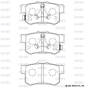 Комплект тормозных колодок, дисковый тормоз ADVICS SN598P