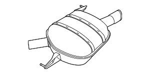 Задний глушитель л с заслонкой
 BMW 18307637097