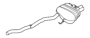 Дополнительный глушитель зд с заслонкой
 BMW 18308624570