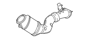 Оборотный катализатор рядом с двиг.
 BMW 18327848041