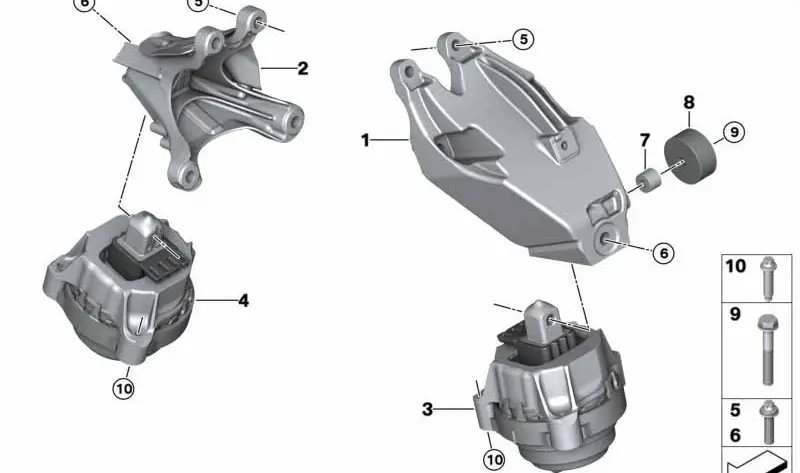 Motorlager Links
 BMW 22119488383