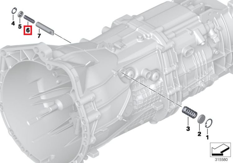 Пружина сжатия
 BMW 23108609219