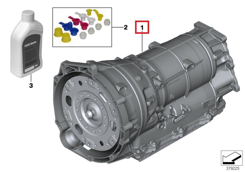 Оборотная Акпп С Электрогидр. Приводом Ga8hp75
 BMW 24008653711