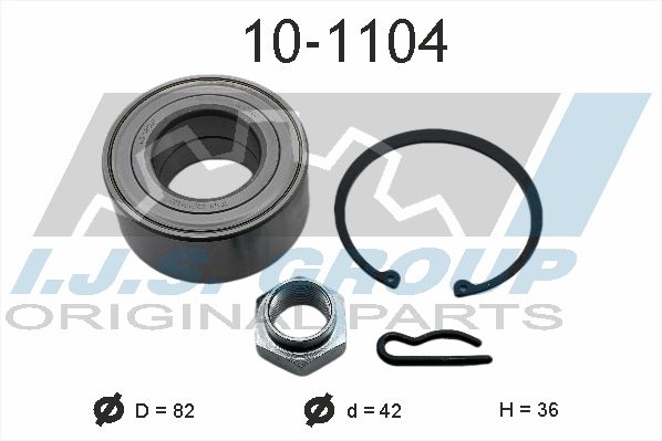 Комплект подшипника ступицы колеса IJS 101104