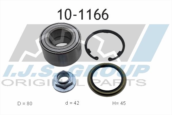 Комплект подшипника ступицы колеса IJS 101166