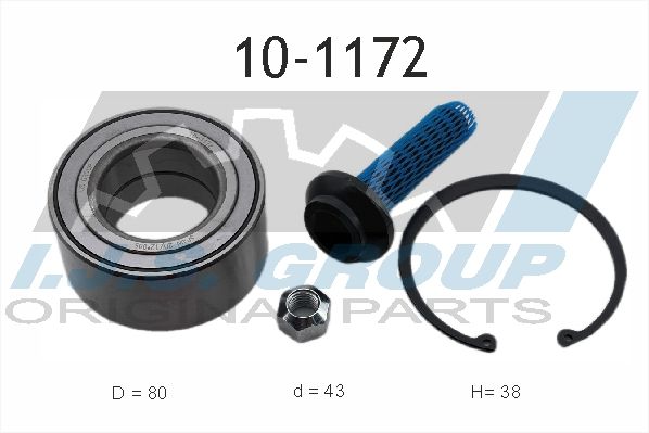 Комплект подшипника ступицы колеса IJS 101172