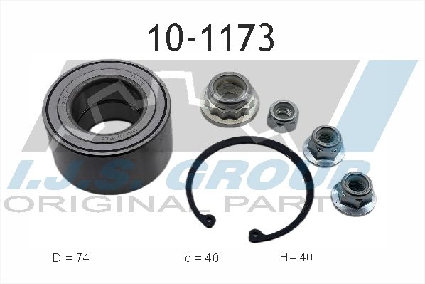 Комплект подшипника ступицы колеса IJS 101173