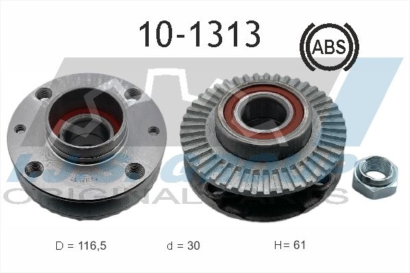 Комплект подшипника ступицы колеса IJS 101313