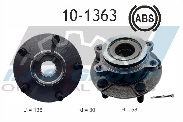 Комплект подшипника ступицы колеса IJS 101363