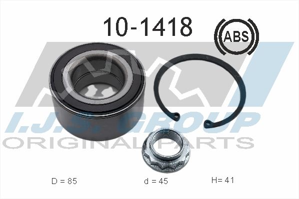 Комплект подшипника ступицы колеса IJS 101418
