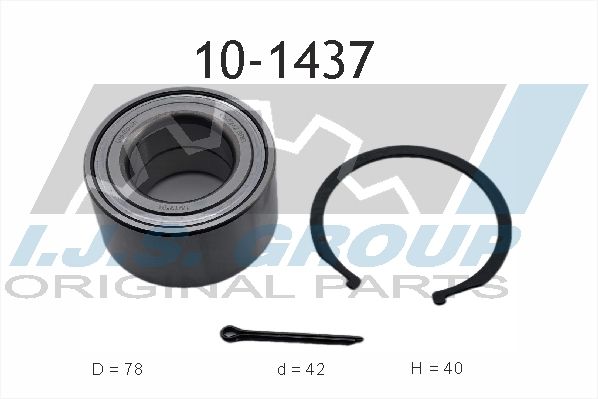 Комплект подшипника ступицы колеса IJS 101437