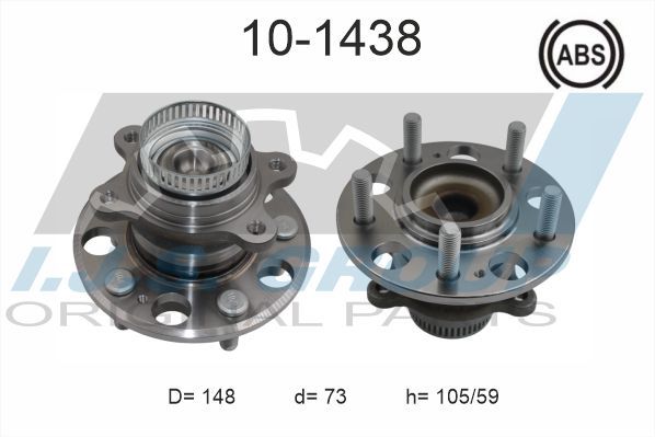 Комплект подшипника ступицы колеса IJS 101438
