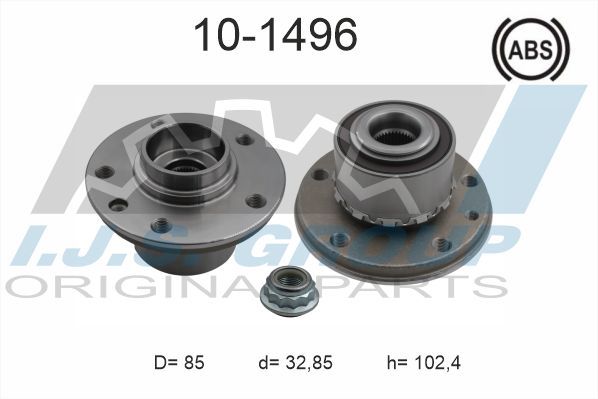 Комплект подшипника ступицы колеса IJS 101496