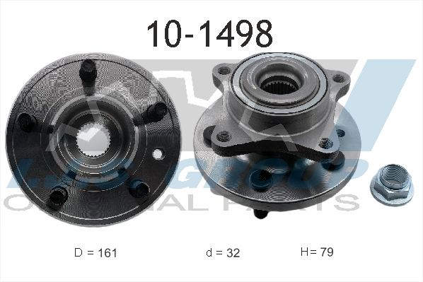 Комплект подшипника ступицы колеса IJS 101498