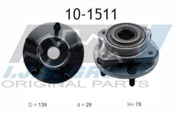 Комплект подшипника ступицы колеса IJS 101511