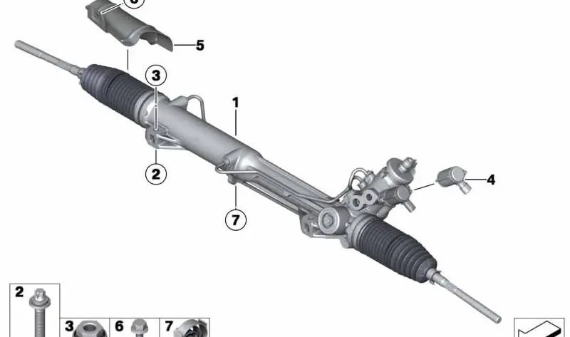 Hydrolenkgetriebe Servotr
 BMW 32102472855