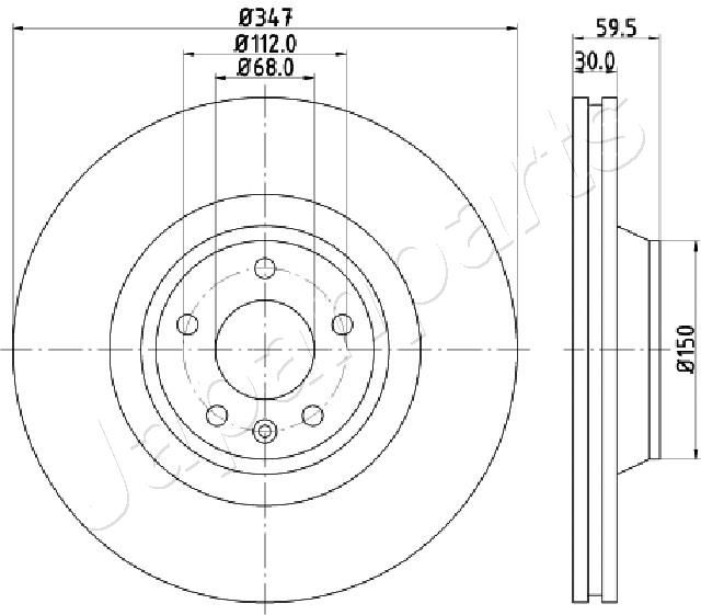Тормозной диск JAPANPARTS DI0925