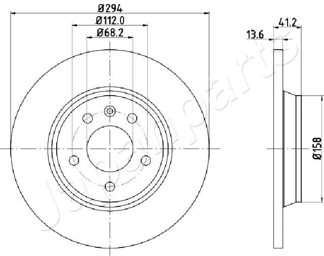 Тормозной диск JAPANPARTS DP0307