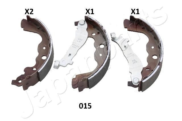 Комплект тормозных колодок JAPANPARTS GF015AF